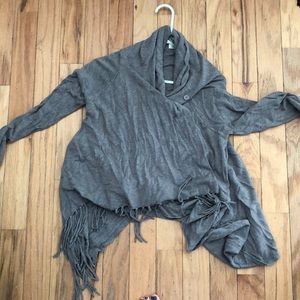Lovestich fringe sweater wrap